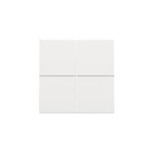 Afwerkingsset 4-voudig elektr. schakelaar/drukknop white c.