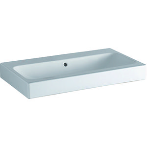 ICon wastafel 75x48,5cm wit zonder kraangat met overloop