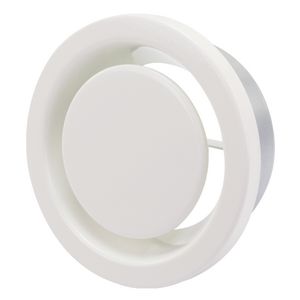 Ventilatieventiel luchtafvoer metaal wit DVSER-125 Ø125mm