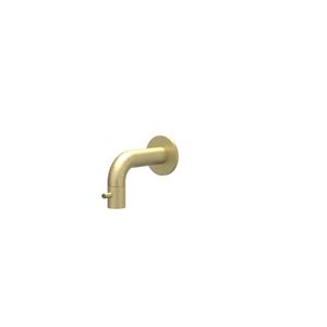 Fonteinkraan CONCORD wandkraan sprong 100mm rvs geborsteld mat goud