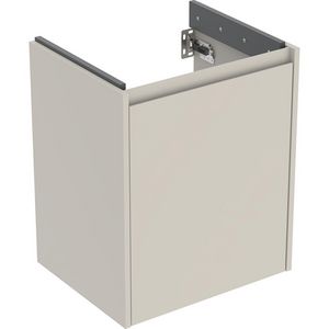 Onderkast voor wastafel 1 deur 50.4x60.6x40.4cm Breedte wastafel=55cm zandgrijs / gelakt zijdemat