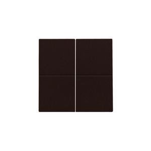 Afwerkingsset 4-voudig elektr. schakelaar/drukknop d.brown