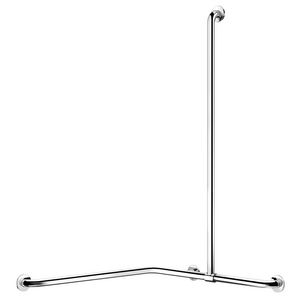 Douchegreep + verstelbare verticale stang Ø32 glanz RVS