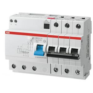 Differentieelautomaat DS203M 3P B10 30mA 10kA Type A