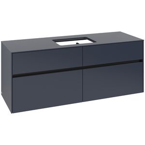 Wastafelonderkast Collaro 1400x548x500mm Marine Blue C11600VQ