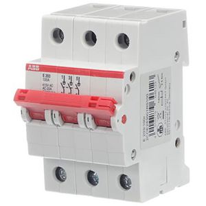 Aan-Uit schakelaar rood 3 P 100A