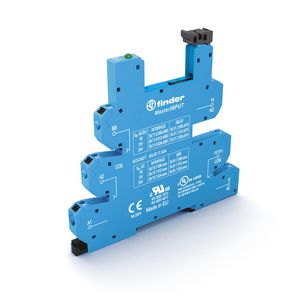 Aansluitvoet push-in-aansl. 6+12+24V AC/DC 34.51/34.81 blauw