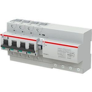 Aardlekautomaat DS800 serie 50kA 4P kar. D 125A 30mA AP-R
