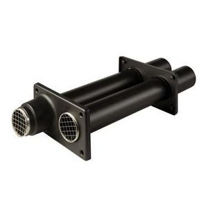 Muurdoorvoer HR Par PP/PP 80-80 600mm zwart incl. muurplaten