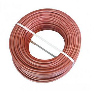 RolA 100m. Siliconenkabel SIHF 2x1,00mm² bruin