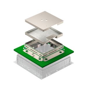 Cassette naadloze vloeren hoekig 25mm BBA 243x243x83