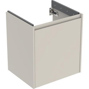 Onderkast voor wastafel 1 deur 54.6x60.6x44.6cm Breedte wastafel=60cm zandgrijs / gelakt zijdemat