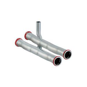 T-aansluitng tweepijps MAPRESS C-STAAL kruis-paar 15x15x15mm