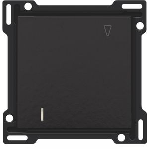 Afwerkingsset hotelkaartschakelaar piano black coated