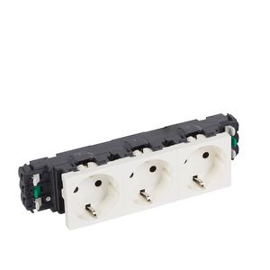 Wandcontactdoos 3voudig kv zijst.in GWO-5 6 modulen Mosaic