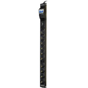 PowRblock 10 x Schuko + 16 Amp. Automaat and Surge protec