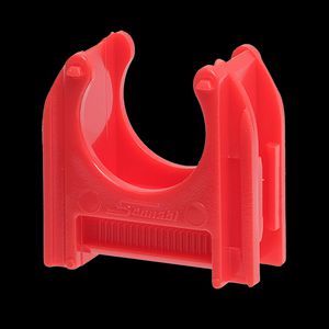 Kunststof buisklem halvrij diam 3/4/18,5-19,5mm rood VVE=200