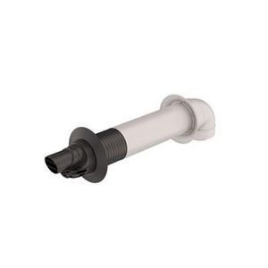 Rolux 5H Muurdoorvoer HR Ø60/100 concentrisch telesc. met bocht 87°