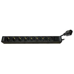 PowRblock 19" Horizontal 8 x Schuko 2mtr. kabel vv C14