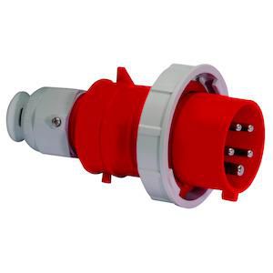 Steker 6h 32A 5P 400V IP67 QC MG Ni