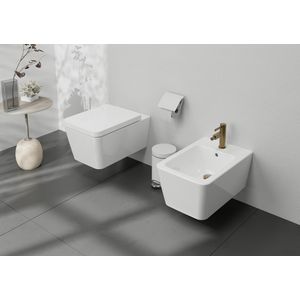 Bidetmengkraan Finoris 1-hendel afvoerplug Brushed Bronze
