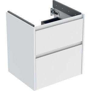 onderkast voor wastafel 2x la 54.6x60.6x44.6cm Breedte wastafel=60cm wit / gelakt zijdemat
