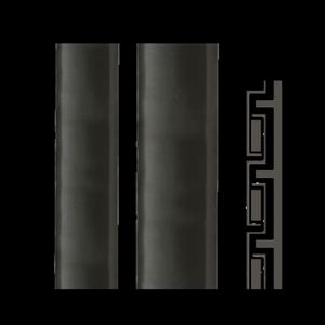 Rol a 25m. Beschermslang met. PVC mant. 26,5x33mm UL AD1 zw.