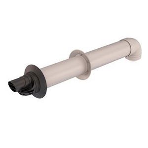 Muurdoorvoer Rolux 5H 60/100 concentrisch PP_KS met bocht 87°