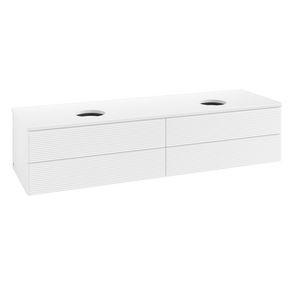 Wastafelonderkast Antao 1600x360x500mm White Matt Lacquer K28110MT