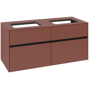 Wastafelonderkast Collaro 1200x548x500mm Wine Red C115B0AH