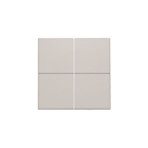 Afwerkingsset 4-voudig elektr. schakelaar/drukknop l.grey