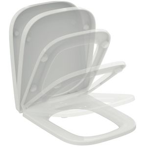 Closetzitting I.LIFE-A wrapover softclose afneembaar rechthoek wit