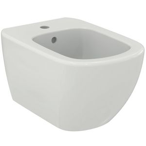 tesi wandbidet met kraangat met overloop wit T457001