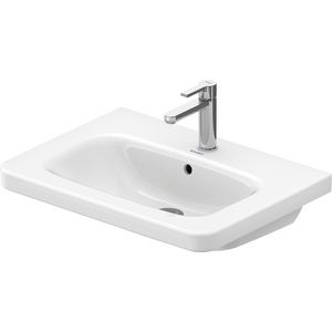 DURASTYLE #232065 wastafel 650mm wit met kraangat met overloop