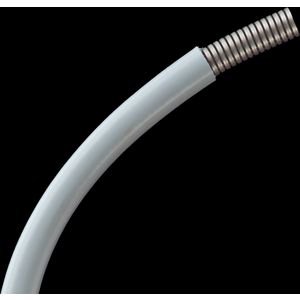 Rol a 100m. Beschermslang RVS siliconen 3,0x5,3mm IP68 grijs