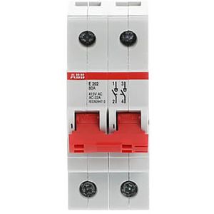 Aan-Uit schakelaar rood 2 P 80A