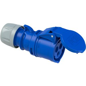 CEE contrastekker 3P 32A 230V 6h IP44 blauw VVE=5