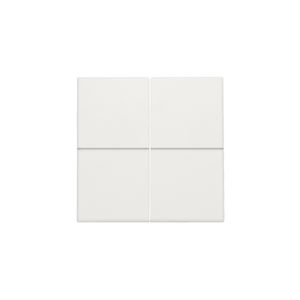 Afwerkingsset 4-voudig elektr. schakelaar/drukknop white