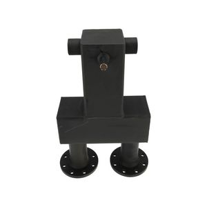 Haakse aansluiting HEX G2,5 DN80 tbv. aanvoer