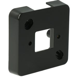 ME25 Montageplaat zwart (RAL 9005) VVE=50