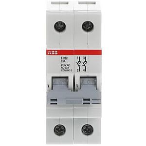 Aan-Uit schakelaar grijs 2P 63A