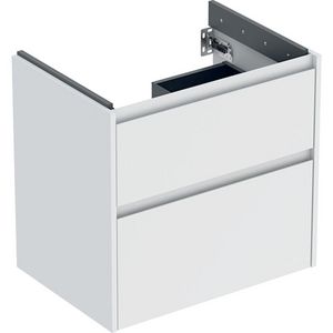 onderkast voor wastafel 2x la 64.4x60.6x44.6cm Breedte wastafel=70cm wit / gelakt zijdemat