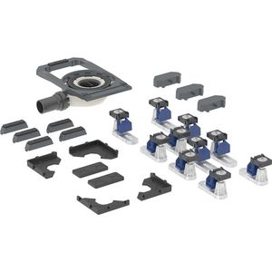 Douchesifon met tien steunpoten geïntegreerd voor CleanFloor30 douchevloer waterslothoogte 30mm