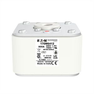 Zekering hoge snelheid 800A AC 690V 200kA 3 aR IEC UL VVE=3