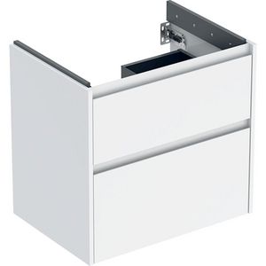 onderkast voor wastafel 2x la 64.4x60.6x44.6cm Breedte wastafel=70cm wit / gelakt zijdeglans