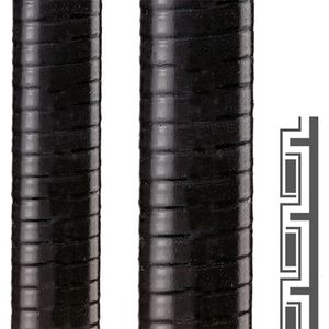 Rol a 45m. Beschermslang met. PVC mant. 21x26mm UL AD zwart