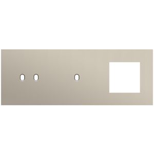 Afdekplaat 3-voud horiz. 71mm centerafst. 166-57721