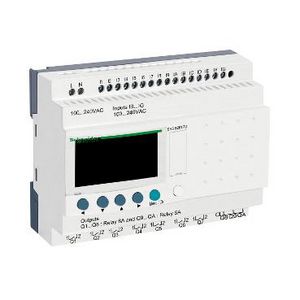 Modulaire smart relais 26 I/O 100-240V AC klok Zelio Logic