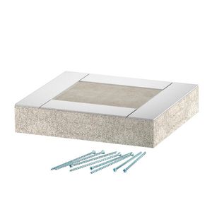 Eindstuk EI60 voor PLCS D060810 100x80 glasvezel grijs