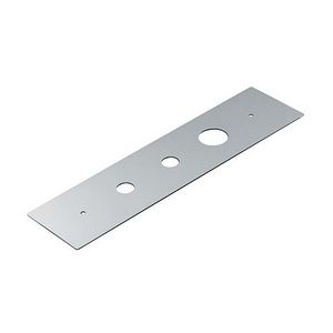 Montageplaat tbv 3-gats afmontage chroom
